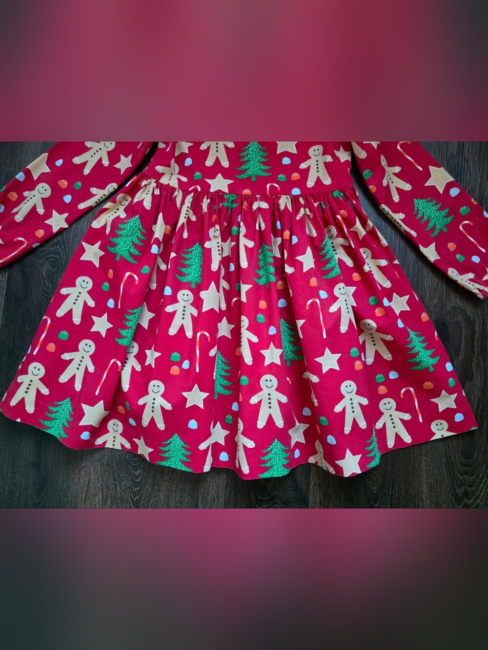 Eleanor Rose Cayden Christmas gingerbread man dress - Picture 3 of 13